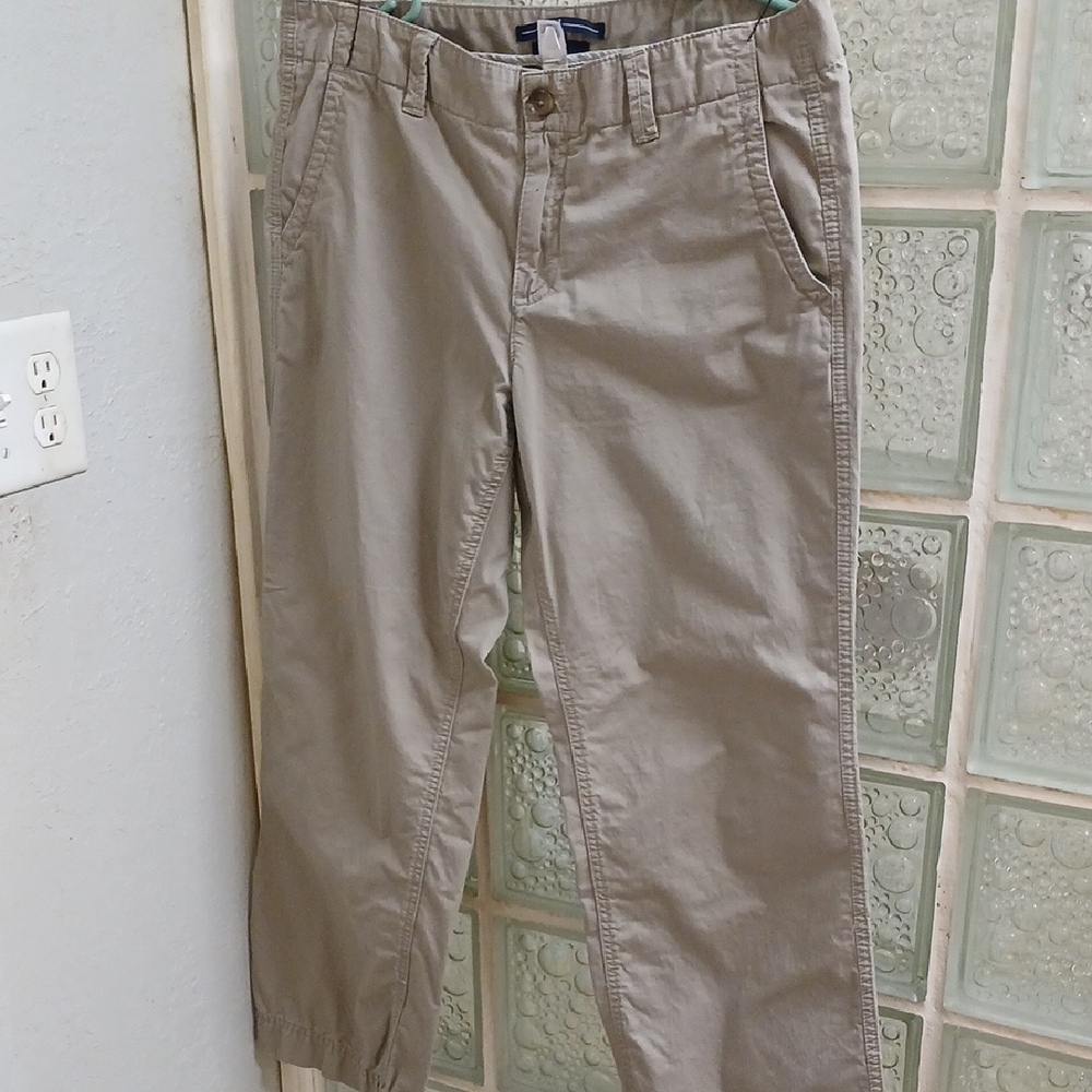 GAP Womens Ankle Straight Leg Khaki Pants Size 12 Casual Everyday